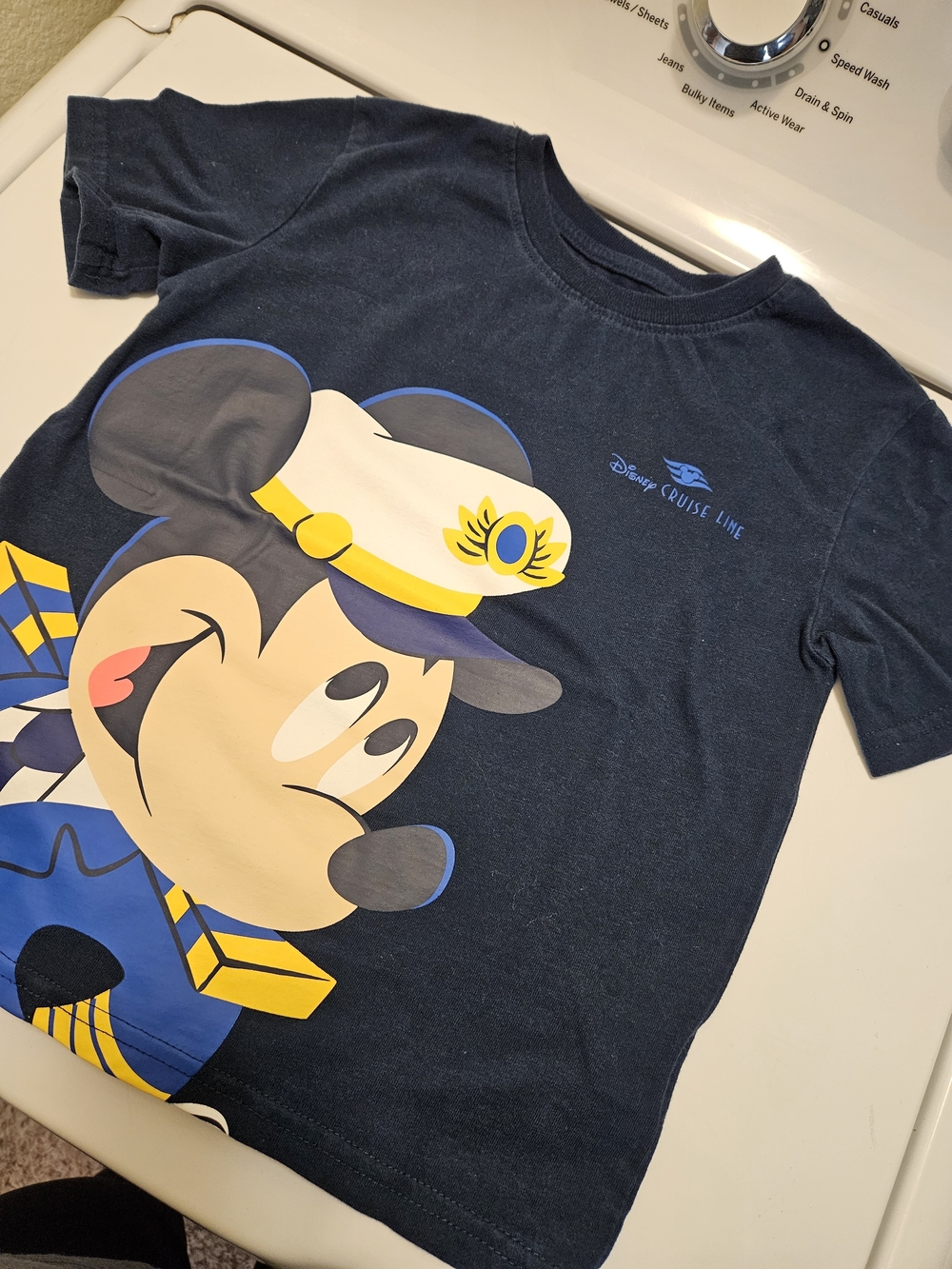 Disney Cruise Line Navy Mickey Mouse Short Sleeve Tee for Kids